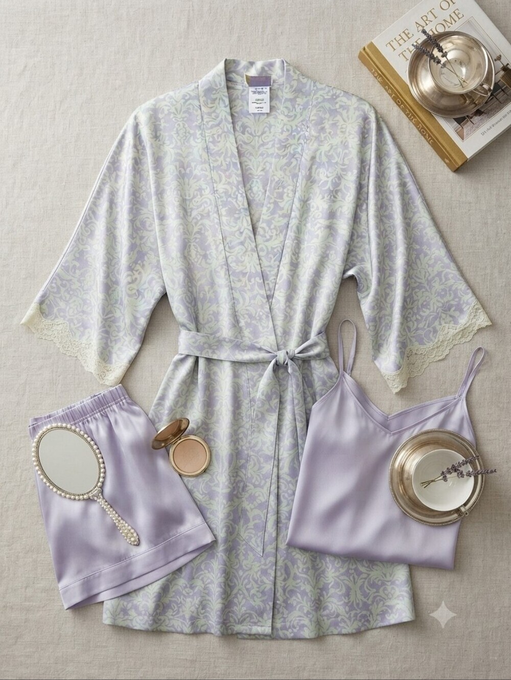 Vintage California Dynasty Green Blue/Purple Robe